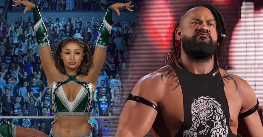 WWE 2K25's Kelani Jordan and Jacob Fatu