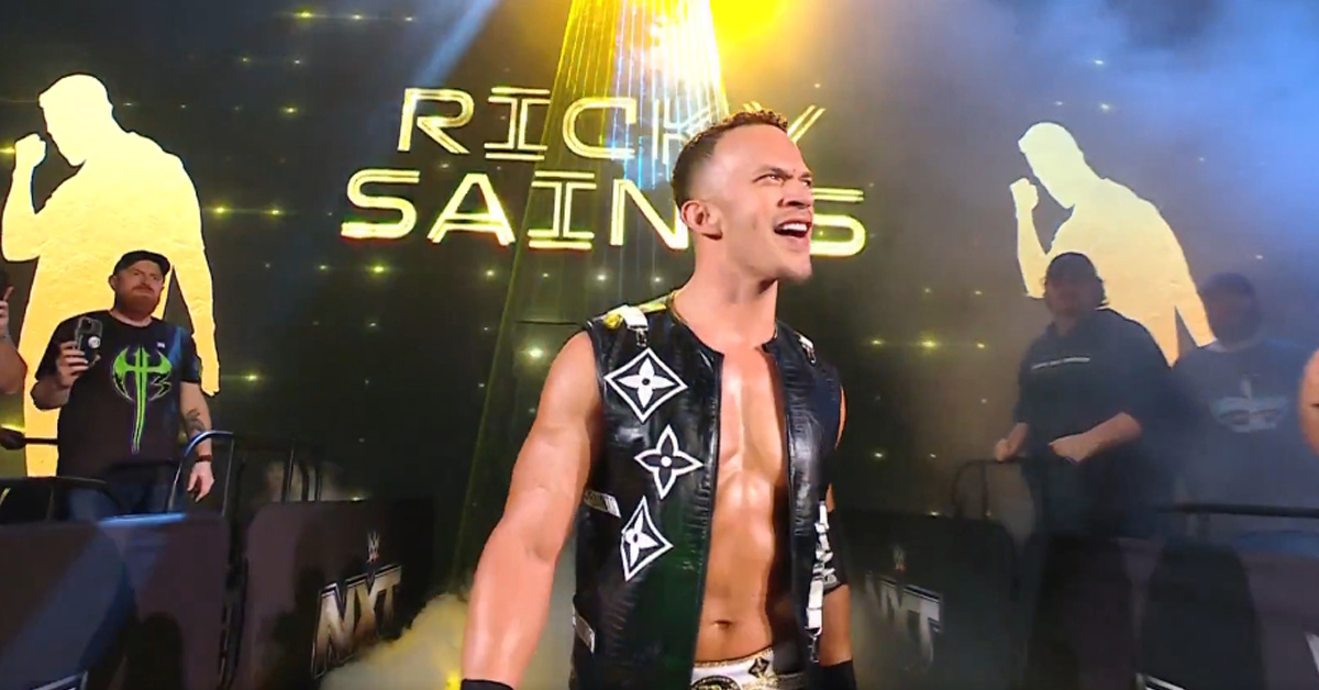 Watch: WWE Reveals Ricky Saints' Entrance and Theme Music During In ...