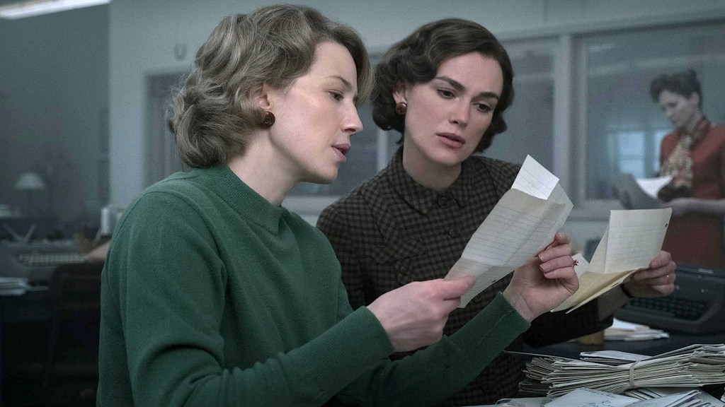 Carrie Coon and Keira Knightley in Boston Strangler