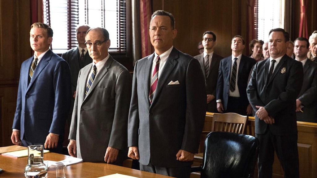 Tom Hanks, Mark Rylance, and Billy Magnussen in Bridge of Spies