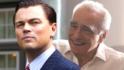 Leonardo Dicaprio in The Wolf of Wall Street and Martin Scorsese