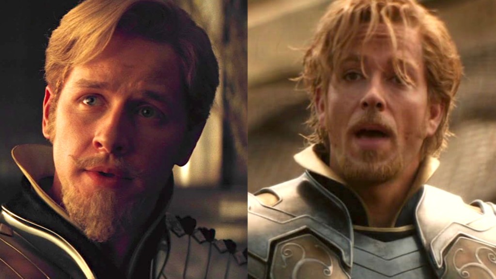 Josh Dallas and Zachary Levi as Fandral