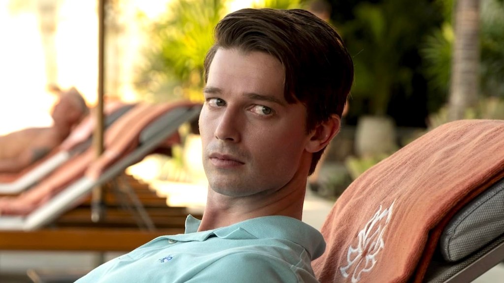 Patrick Schwarzenegger in The White Lotus Season 3.