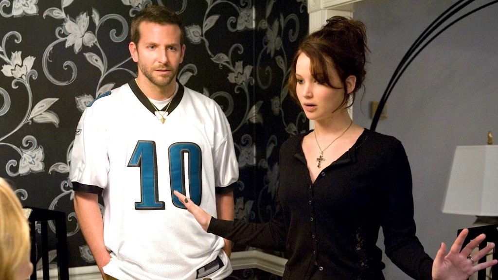 Bradley Cooper and Jennifer Lawrence in Silver Linings Playbook