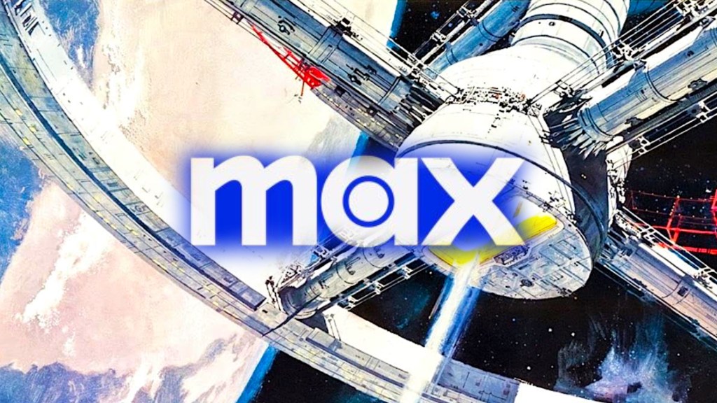 Max logo in front of 2001: A Space Odyssey poster