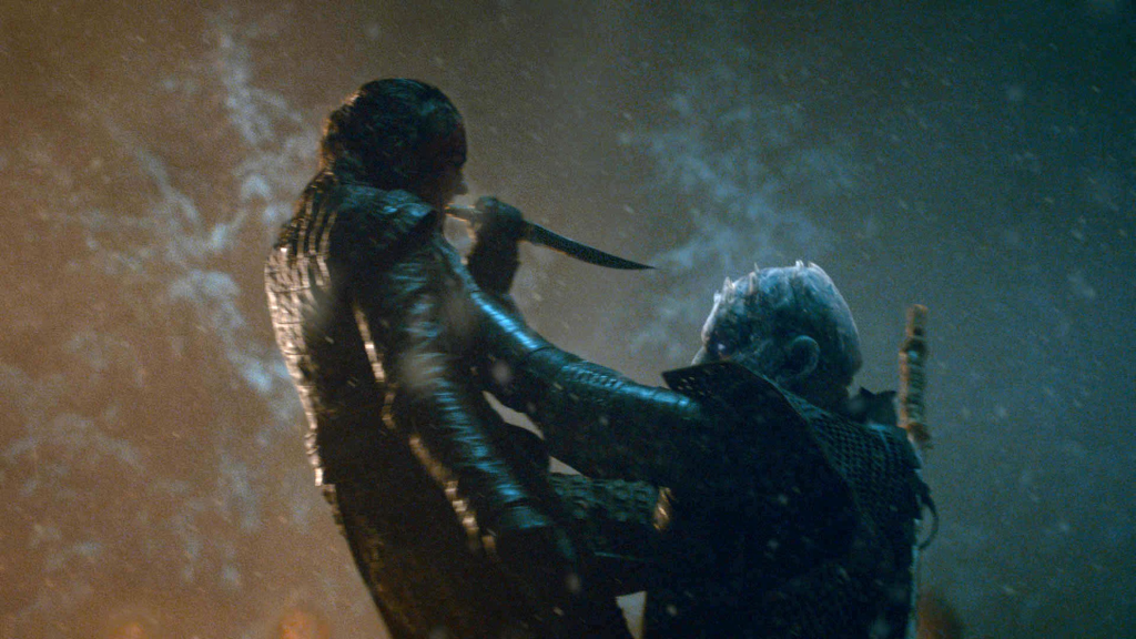 The Night King grabs Arya