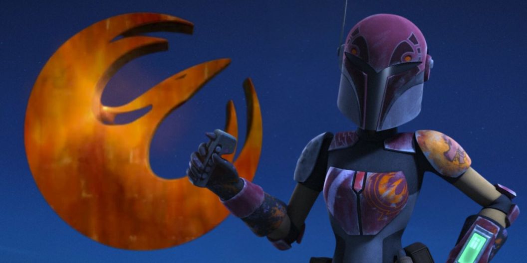 Sabine Wren and her phoenix symbol