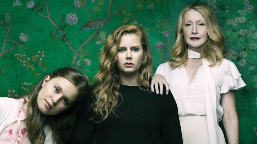 Eliza Scanlen, Amy Adams, and Patricia Clarkson in Sharp Objects