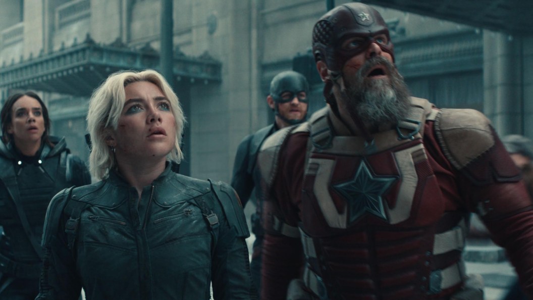 Florence Pugh and David Harbour in Thunderbolts