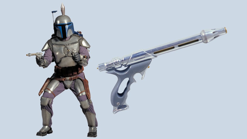 Jango Fett and his signature blaster