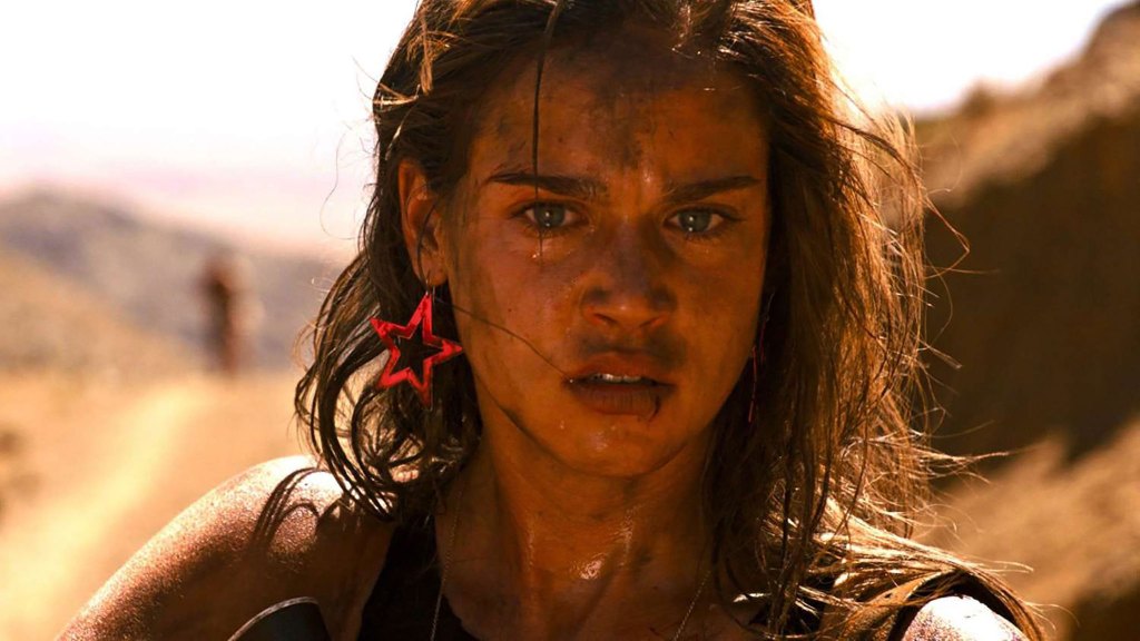 Matilda Lutz as Jennifer in Revenge (2017).