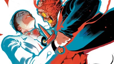 Two-Face and Harvey Dent fighting it out on the cover of Two-Face #4