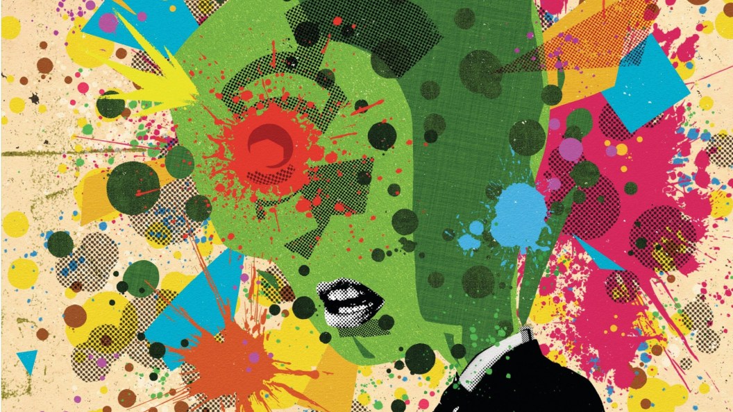 Absolute Martian Mahunter surrounded by drops of paint