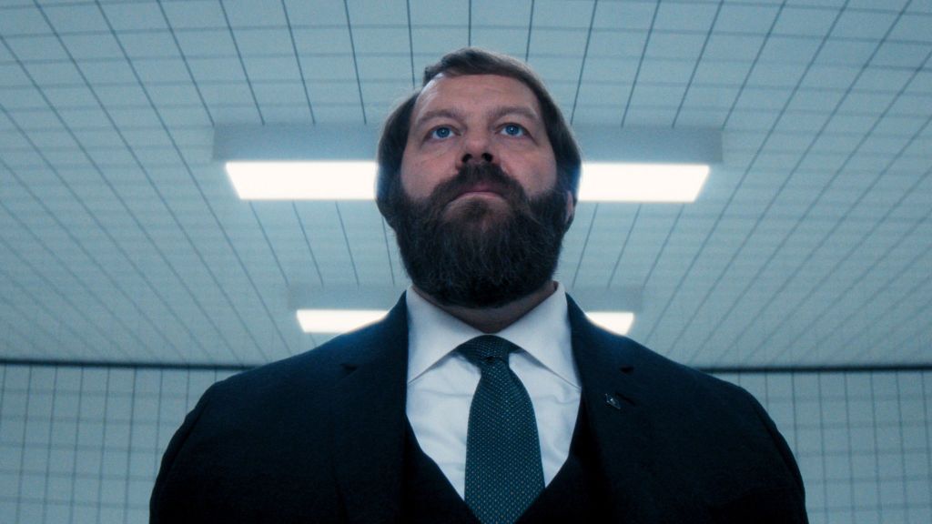 Ólafur Darri Ólafsson as Mr Drummond in Severance Season 2