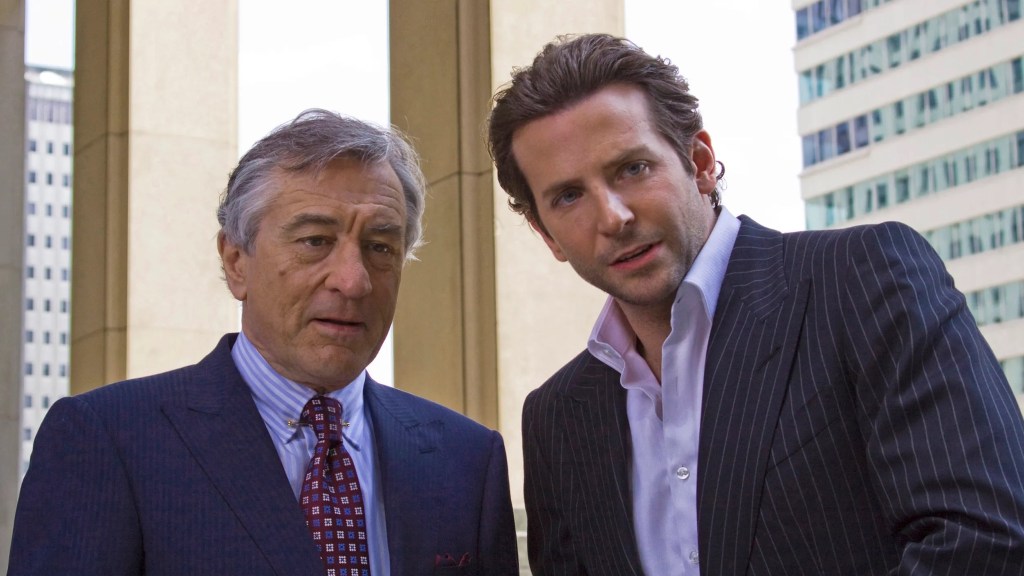 Robert De Niro and Bradley Cooper in Limitless