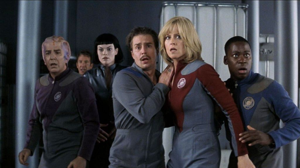 The cast of sci-fi movie Galaxy Quest