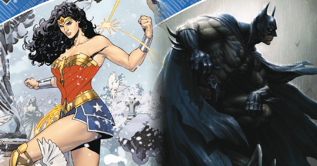 DC Annual cards featuring Wonder Woman and Batman