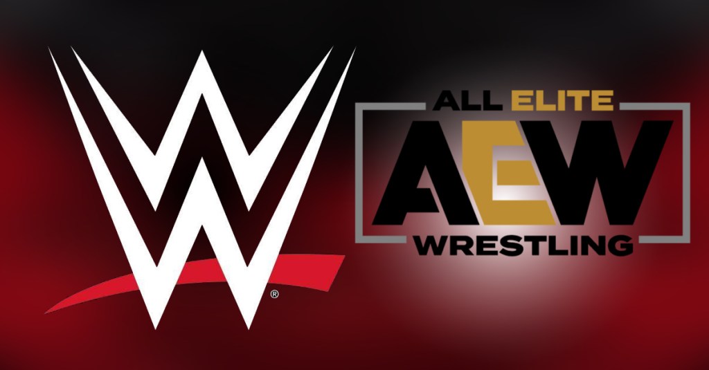 WWE and AEW logos