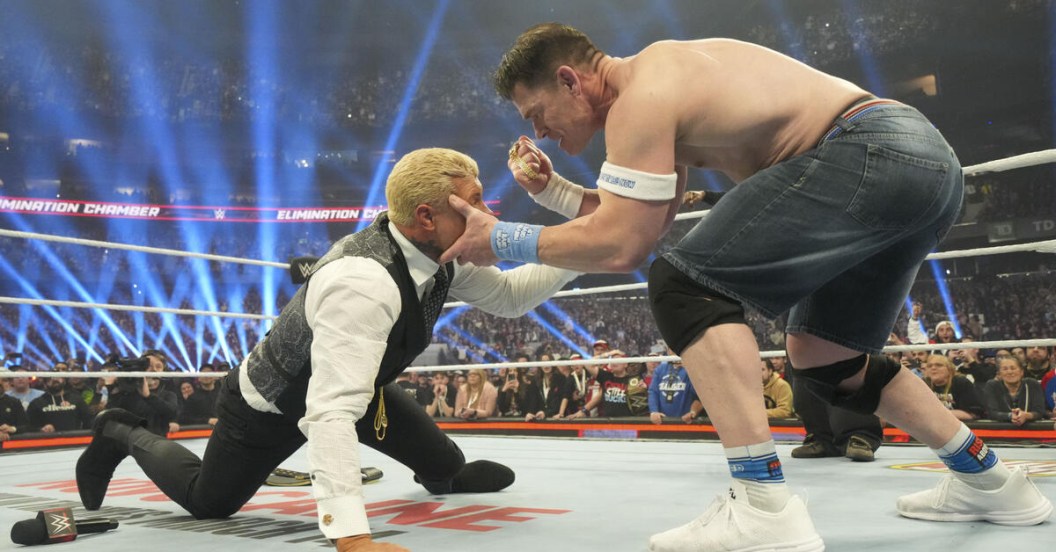 WWE's Cody Rhodes and John Cena