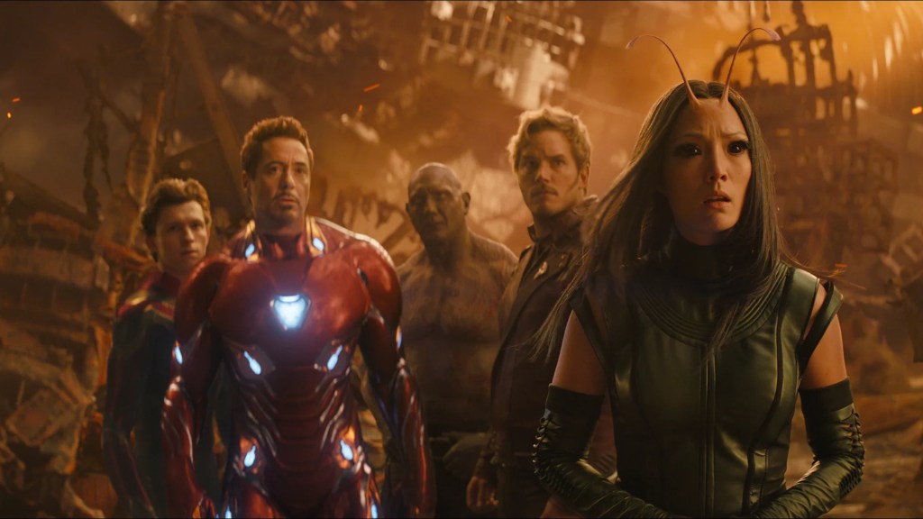 the avengers meet the Guardians of the galaxy in Avengers: Infinity War