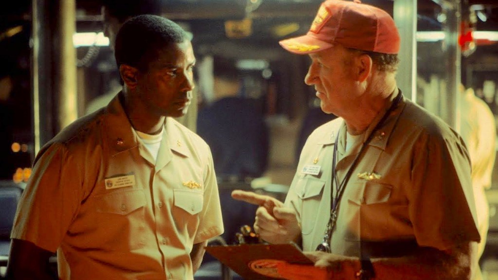 Denzel Washington and Gene Hackman in Crimson Tide