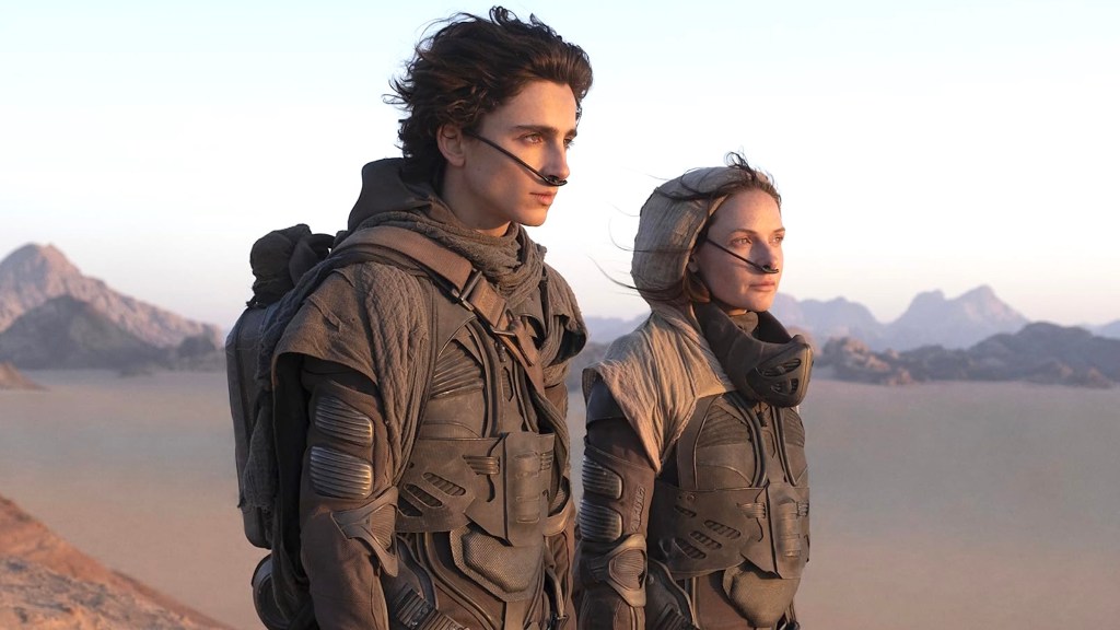 Timothée Chalamet and Rebecca Ferguson in Dune