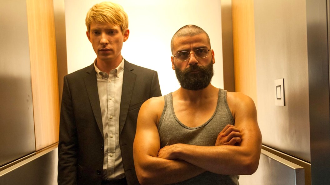 Domhnall Gleeson and Oscar Isaac in Ex Machina