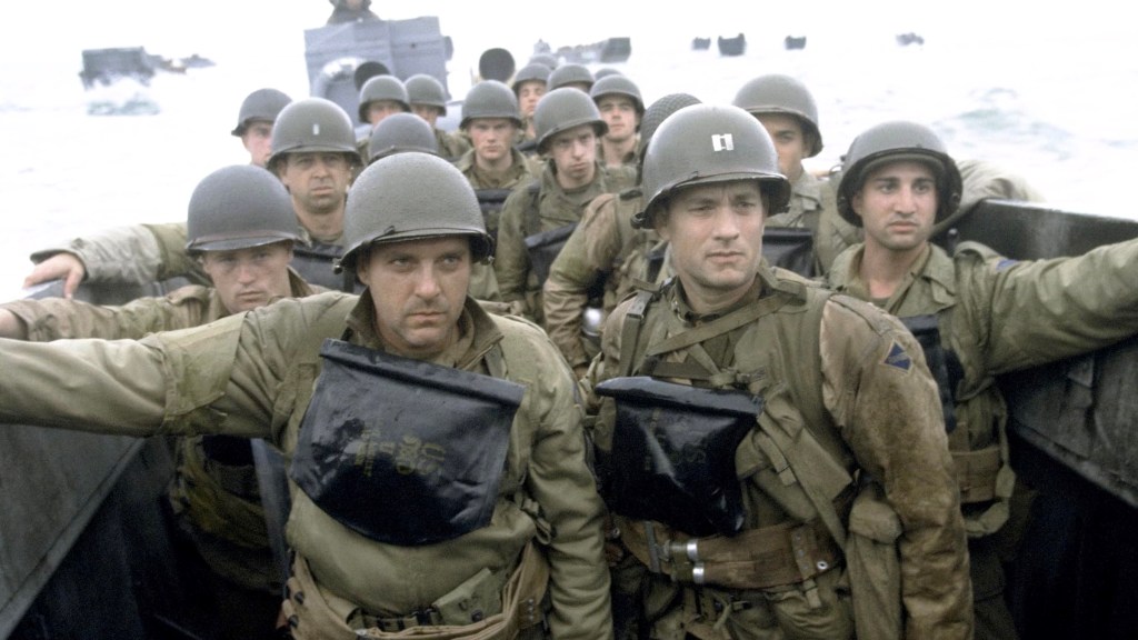 Tom Sizemore, Tom Hanks, and more in Saving Private Ryan