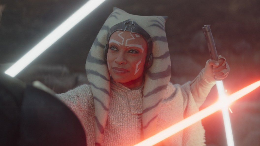 Ahsoka fighting Baylan Skoll on Ahsoka