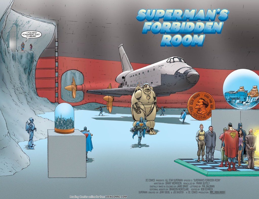 Superman's Fortress of Solitude from All-Star Superman, featuring the Titanic