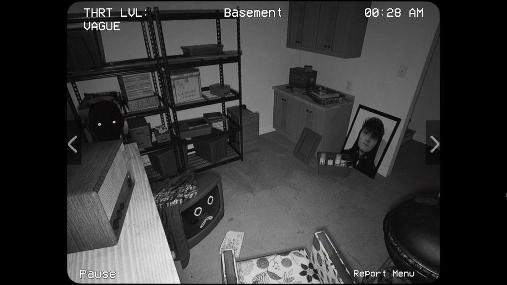 The Basement in Alternate Watch with a Tulpa poking out its head on the left side of the room