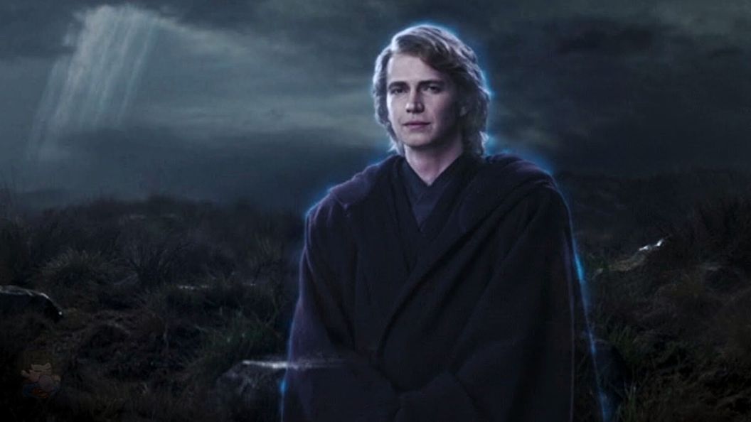 Anakin's Force ghost watches over Ahsoka on Peridea