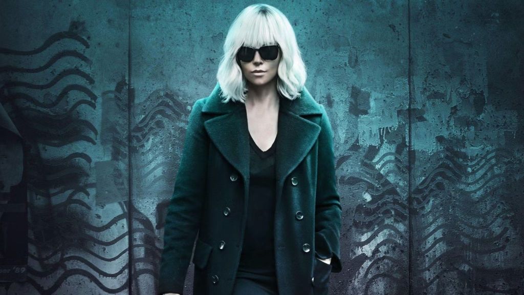 Charlize Theron in the poster of Atomic Blonde