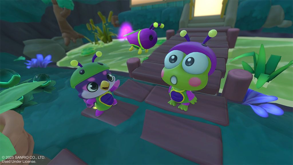 Keroppi in Hello Kitty Island Adventure