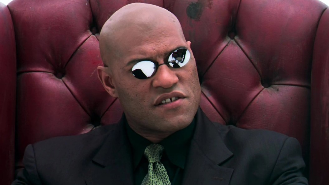 Laurence Fishburne as Morpheus in The Matrix