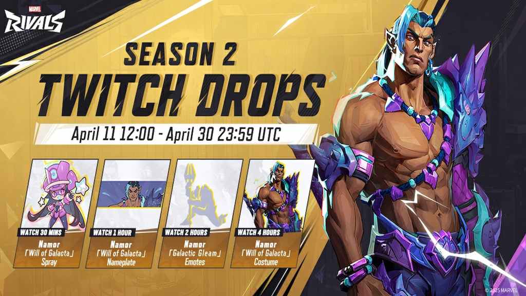 Marvel Rivals Namor Will of Galactica Twitch Drops