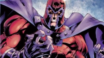 Magneto looking angry and surrounded by the aura of his powers