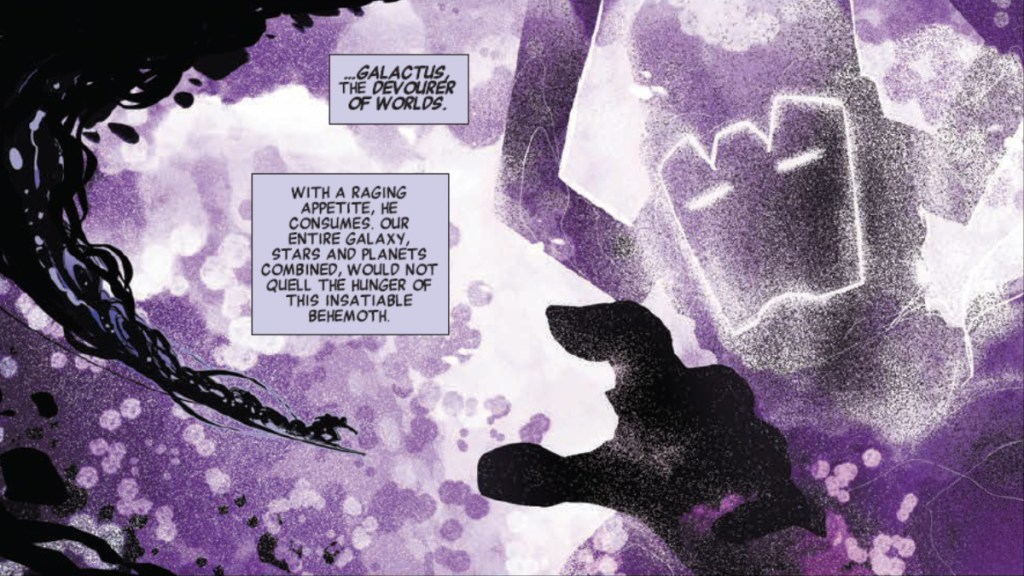 Galactus in the void between universes in Storm #7