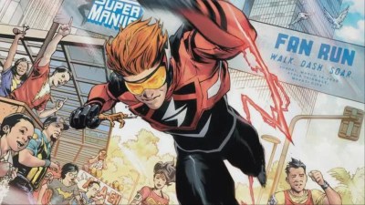 Absolute Flash racing against other runners