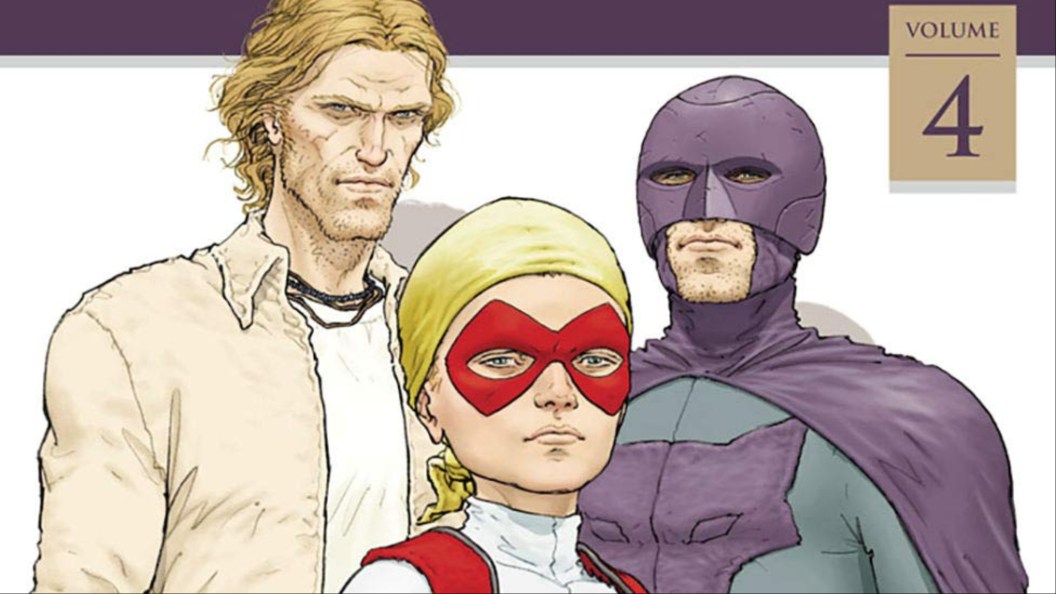 Hutch, Skyfox, and Hutch's son from the over of Jupiter's Legacy Vol. 4