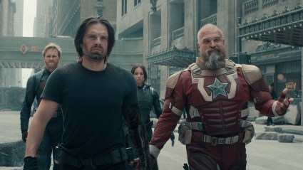 Sebastian Stan and David Harbour in Thunderbolts