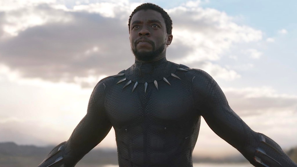 Chadwick Boseman as T'Challa in Black Panther