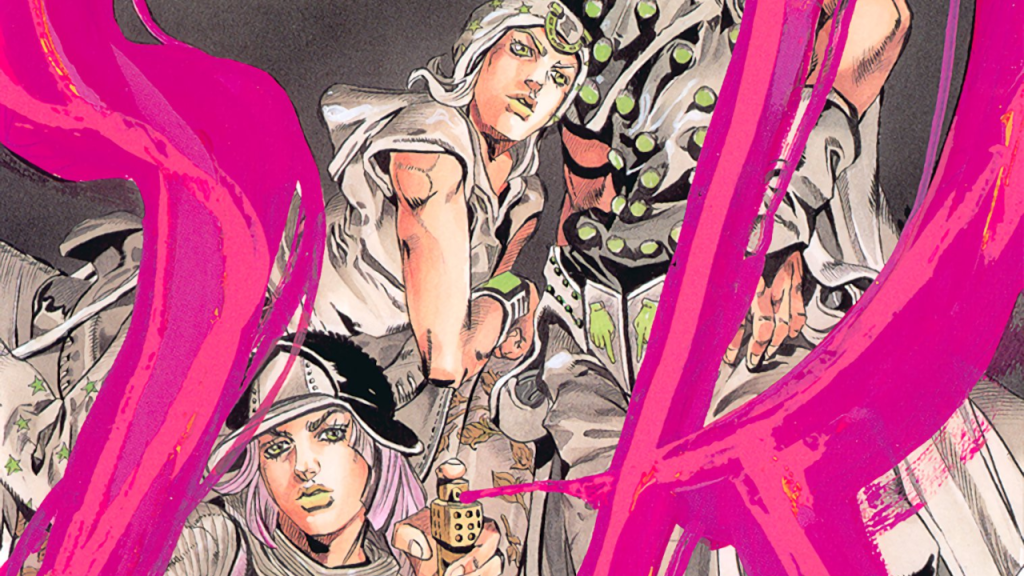 JoJo's Bizarre Adventure Steel Ball Run volume 8 cover featuring Johnny Joestar and Hotpants