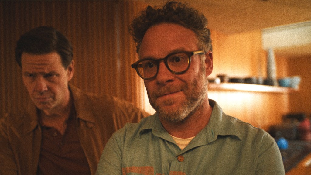 Ike Barinholtz and Seth Rogen in The Studio