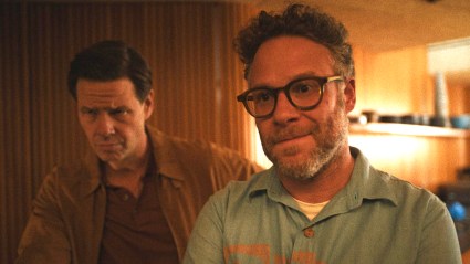 Ike Barinholtz and Seth Rogen in The Studio