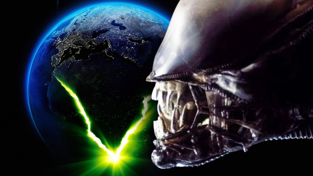 Alien Earth poster with a Xenomorph