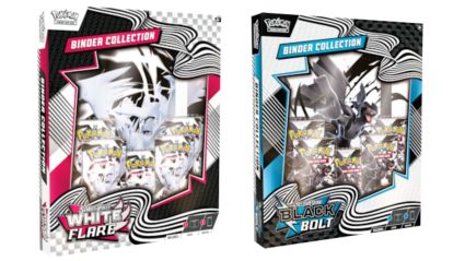 Black Bolt White Flare Binder Sets