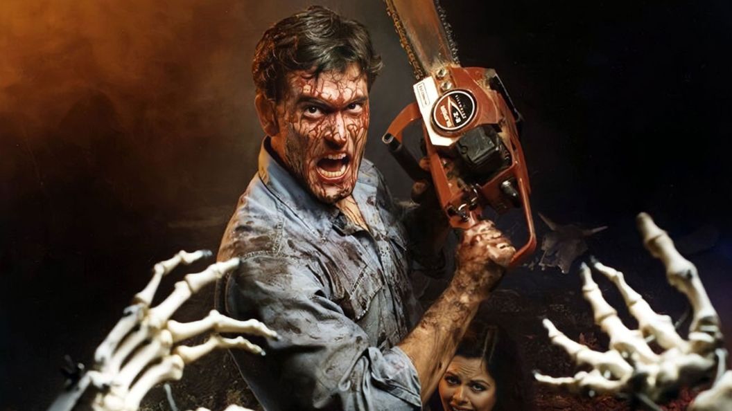 Bruce Campbell as Ash Williams in Evil Dead 2 Dead by Dawn