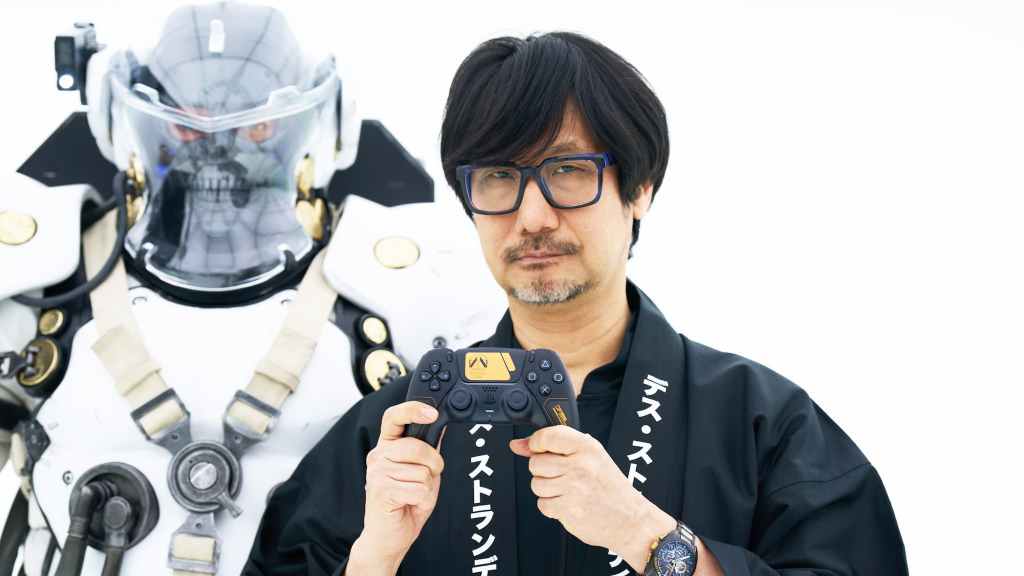 Hideo Kojima Holding Death Stranding 2: On The Beach