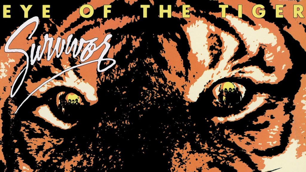 Cover of the Eye of the Tiger single